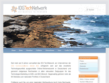 Tablet Screenshot of idgtechnetwork.de